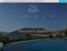 Tablet Screenshot of albatrosclubmykonos.com
